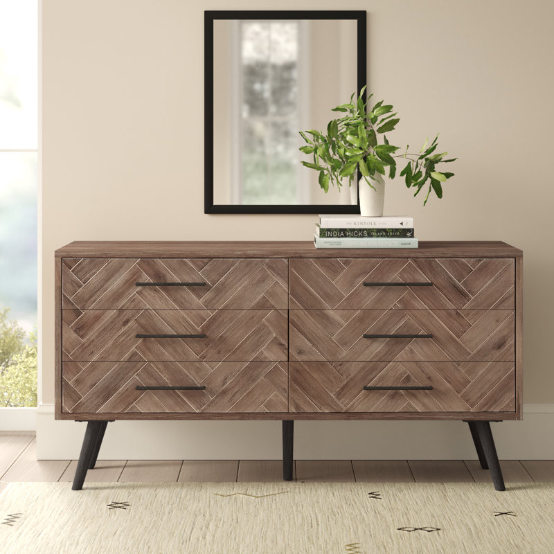 Keziah 6 Drawer Double Dresser & Reviews AllModern